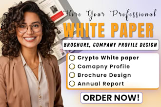 design company profile white paper design crypto white paper brochure design