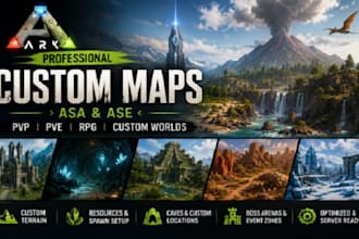 create a professional custom ark custom map for your server