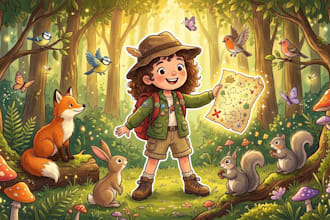 draw custom cartoon illustrations, characters and storybooks