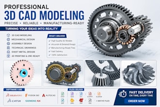create 3d cad models for mechanical and product design using solidworks
