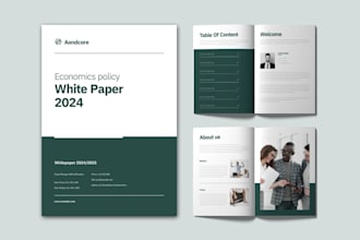 design professional white paper white paper design, case study, annual report