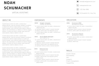 design a professional modern CV resume that helps you land your job