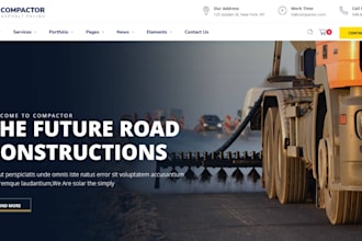 design wix asphalt paving website road contractor  driveway paving website