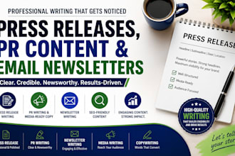 do press release writing pr distribution and newsletter