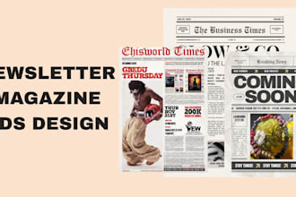 design professional magazine, newsletter, catalog, booklet and newspaper ads