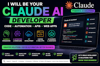 be your claude ai developer for coding, automation, apis , web app