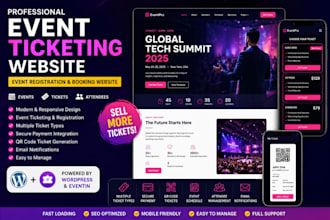 event website with eventin, woocommerce, ticket sales website