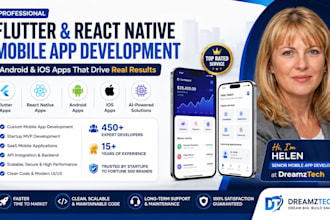 build custom flutter app react native app android ios mobile app dev in 14 days