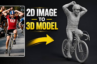 convert 2d to 3d model from image photo logo sketch to stl for 3d printing