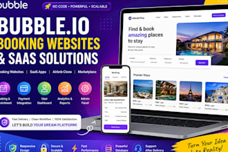 build bubble io spa appointment booking airbnb clone saas mvp website developer