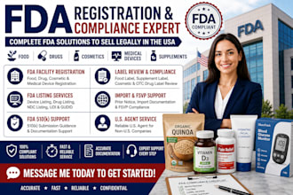 fda registration import permit for food, drug cosmetics in USA, fda label review