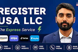 register llc in USA with ein, free website, email, phone number