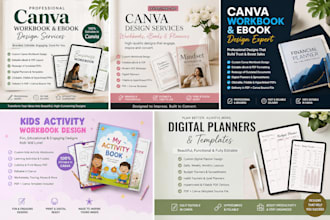 design canva ebook, digital planner, canva ebook redesign, edit canva workbook