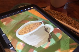 create a personalised cosy digital artwork gift for friends and family