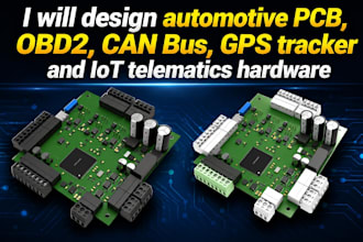 design automotive pcb, 0bd2 can bus gps tracker and vehicle telematics hardware