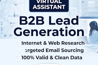 do b2b lead generation and web research