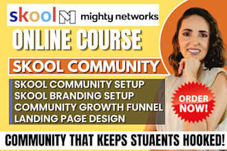 do mighty network community setup, skool online course community manager expert