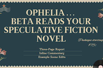 beta read your speculative fiction novel