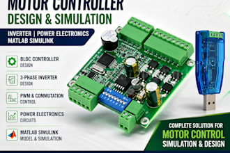 design bldc motor controller inverter power electronics circuits matlab simulink