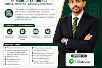 do bookkeeping accounting large data analysis reporting
