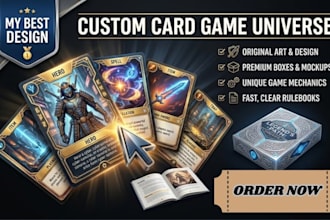 do custom card game design and board game playing cards