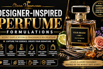 develop designer inspired perfume formulations and scent duplication