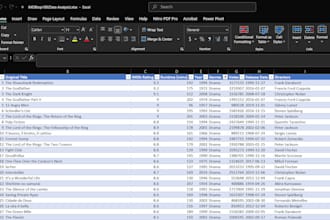 do excel data entry, data cleaning, and simple data analysis