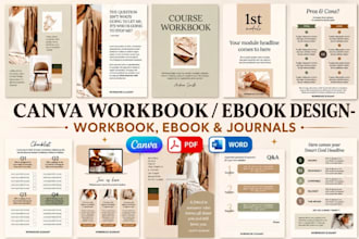 coaching ebook canva, canva ebook, canva workbook, canva ebook design, templates