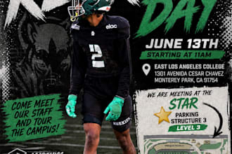 design posters, recruiting graphics, and social media graphics