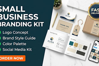 design etsy branding kit for small business and shop