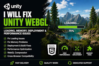 fix unity webgl loading memory deployment and performance issues