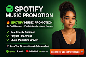 promote your song on spotify with organic music marketing and playlist growth