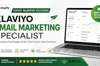be your shopify klaviyo email marketing specialist to boost shopify ecom sales