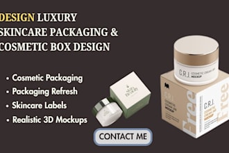 design luxury skincare packaging and cosmetic box design