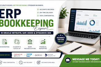 do bookkeeping in oracle netsuite, sap, odoo and dynamics 365