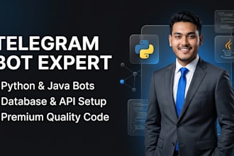 develop custom telegram bot in python or java