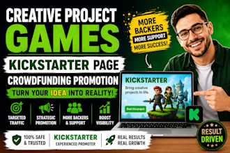 run creative project games kickstarter page crowdfunding promotion
