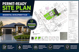 create permit ready drainage, grading, stormwater, and erosion control plans