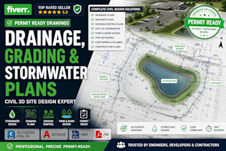 create permit ready drainage, grading, stormwater, and erosion control plans