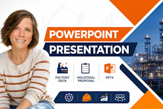 powerpoint presentation, factory deck, industrial proposal pptx