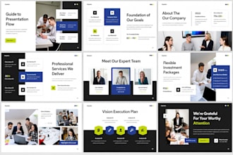design corporate presentation, company profile PPT, google slides to build trust