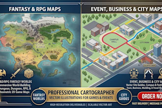 map illustration map design vector map site map illustrated map fantasy game map