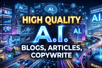 write professional artificial intelligence blogs or articles
