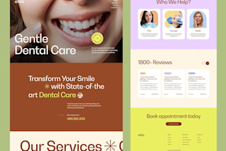 design a dental and dentist website medical website on wix for healthcare