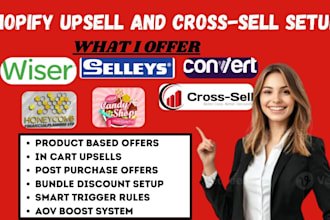 setup shopify upsell and cross sell wiser selleasy carthook honeycomb candy rack