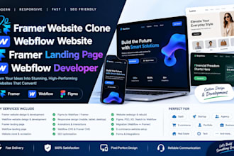 do framer website clone webflow website, framer landing page, webflow developer