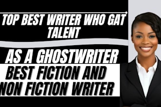 ghostwrite your ebook as a skilled  fiction and non fiction ebook ghostwriter