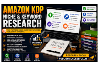 find a profitable amazon KDP niche and do keywords research