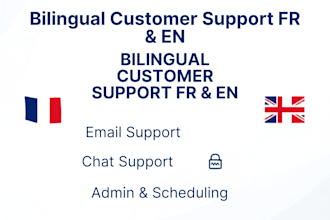 provide bilingual customer support in french and english