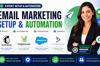 setup mailchimp email sequence gohighlevel salesforce gmail zapier automation